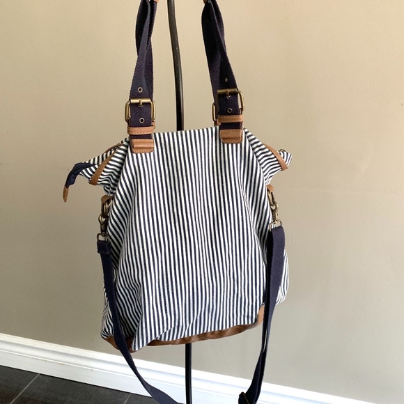 Blue Stripe Messenger Bag - Picture 2 of 5
